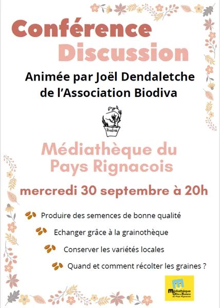 Conférence autour des semences et de la biodiversité