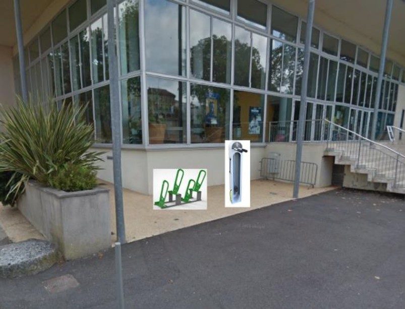 Halte de repos vélo de l'Espace d'Albret de Nérac