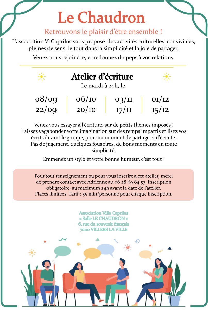 Ateliers écriture
