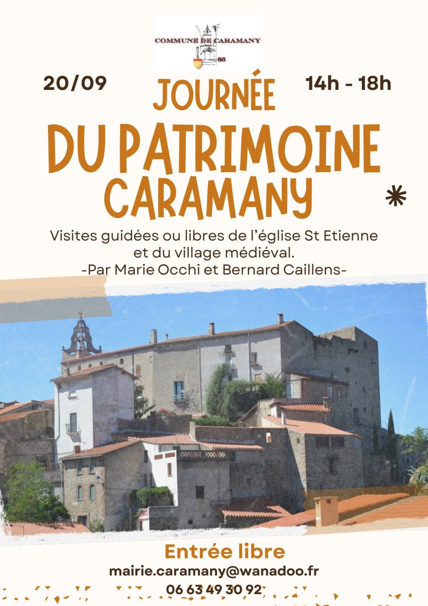JOURNÉES DU PATRIMOINE - CARAMANY