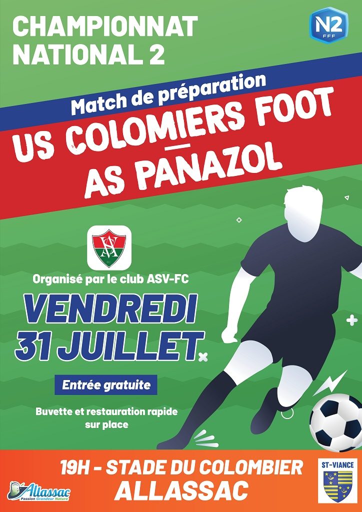 Match de préparation AS Colomier Foot Us Panazol