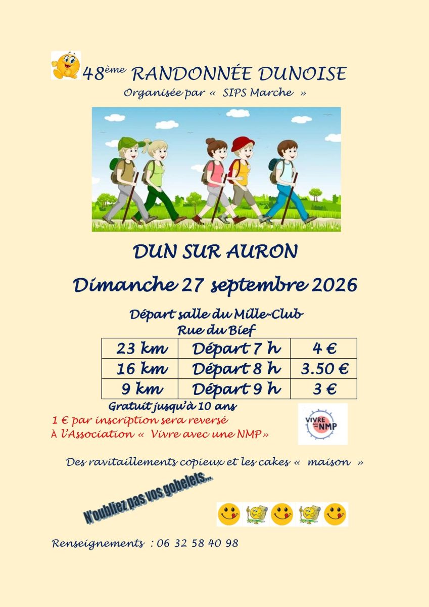 48ème Randonnée Dunoise