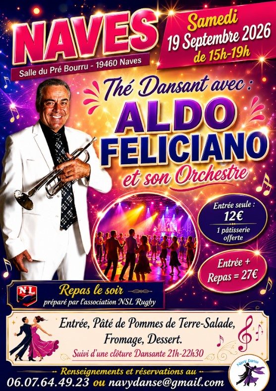 Thé Dansant avec Aldo Feliciano et son orchestre