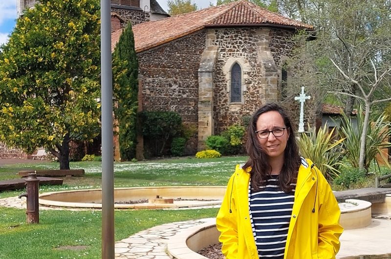 Balade dans le village de Pontenx les Forges avec Amandine