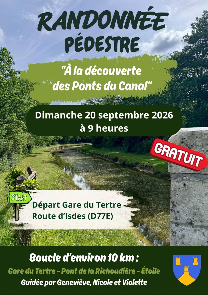 Randonnée pédestre "À la découvertes des ponts du canal"