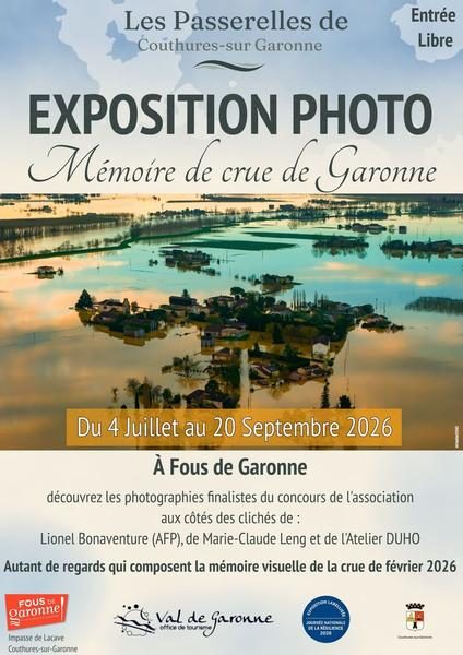 Visite commentée de l'Exposition Photo : Mémoire de crue de Garonne - Journées Européennes du Patrimoine