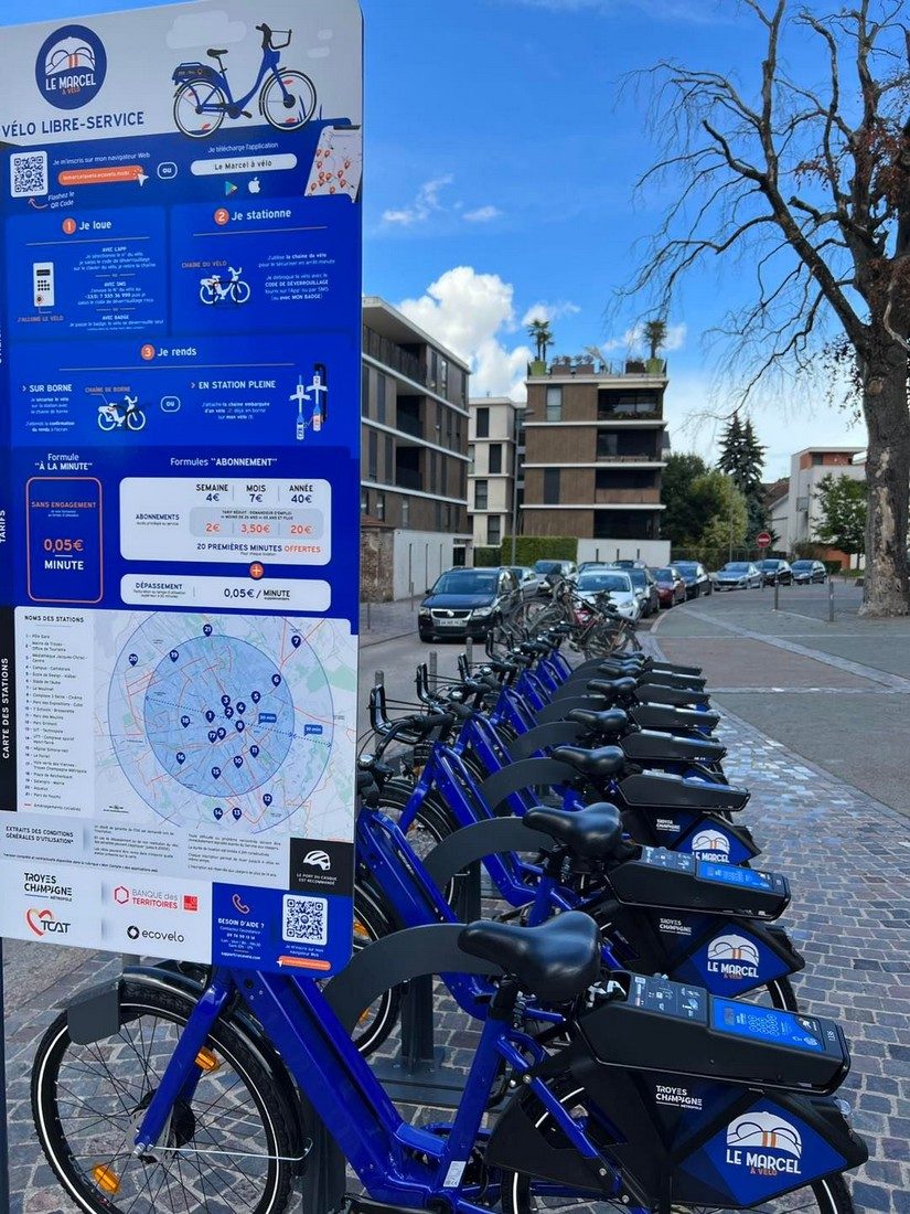 Le Marcel à vélo : le vélo libre-service à assistance électrique - Station Complexe 3 Seine / Cinéma