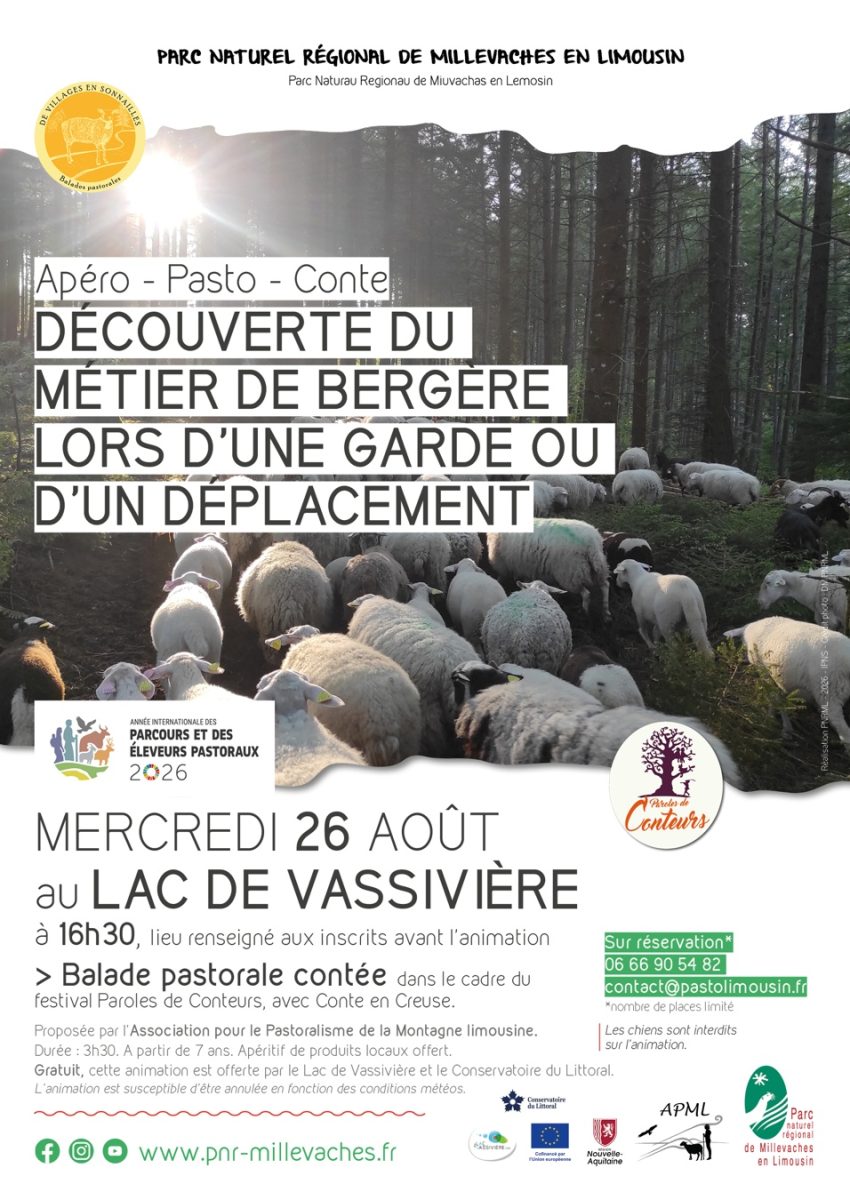 Apéro-pasto Conte à Vassivière : Découverte du métier de bergère