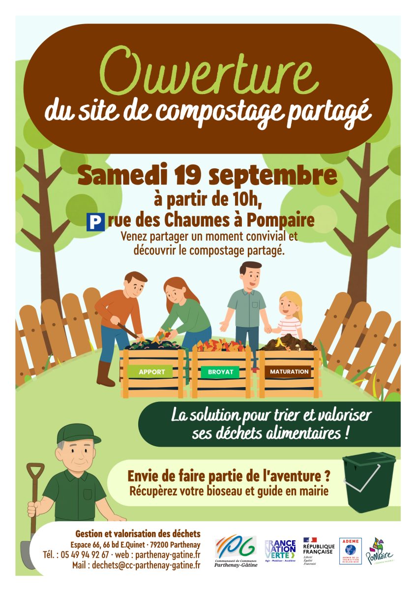 Inauguration du site de compostage partagé