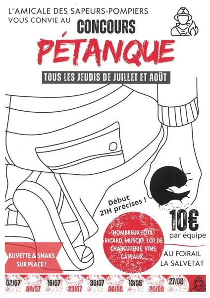 Concours de pétanque