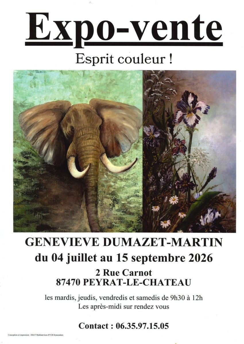 Expo-vente "Esprit couleur !"