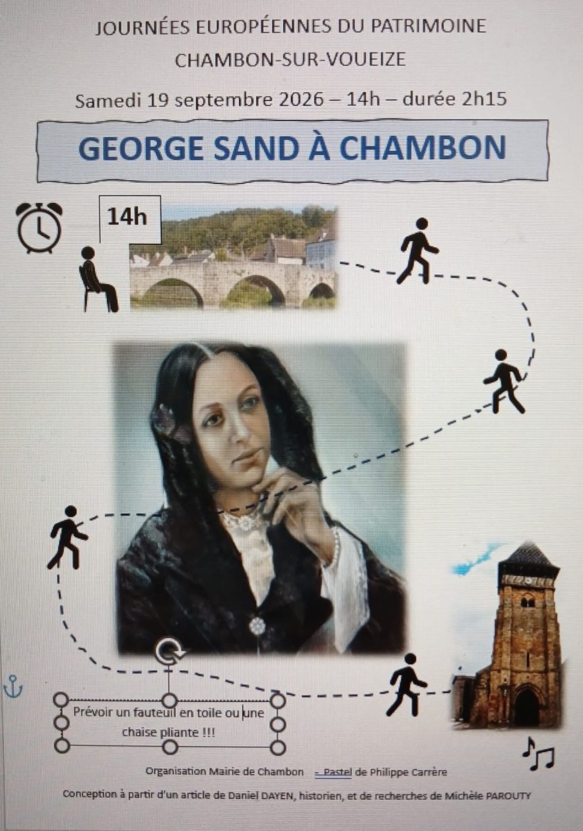 Journée du patrimoine - George Sand à Chambon-sur-Voueize