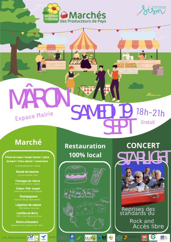 Marché des producteurs et Concert de Rock