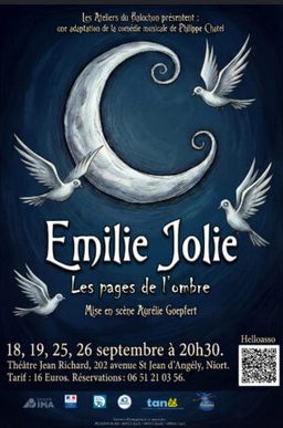 Comédie musicale - Les pages de l'ombre d'Emilie Jolie à Niort