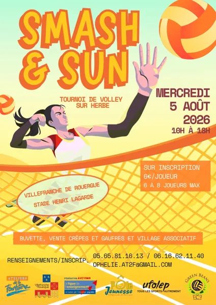 Smash and sun - tournoi de volley sur herbe