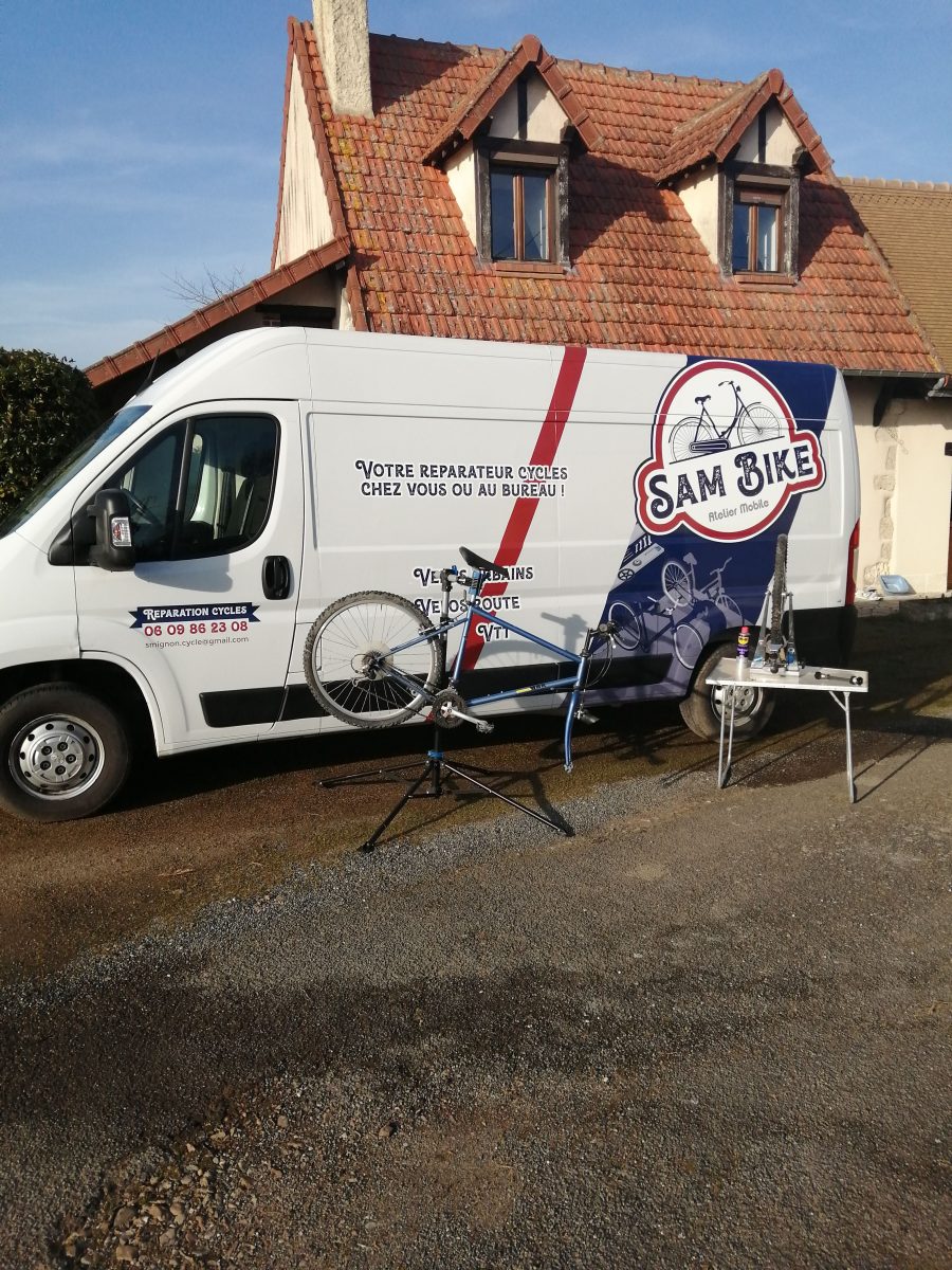 SAM BIKE réparateur de vélos itinérant