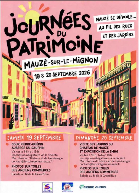 Journées Européennes du Patrimoine 2026 - Visite de la cour Pierre-Guérin à Mauzé-Sur-Le-Mignon