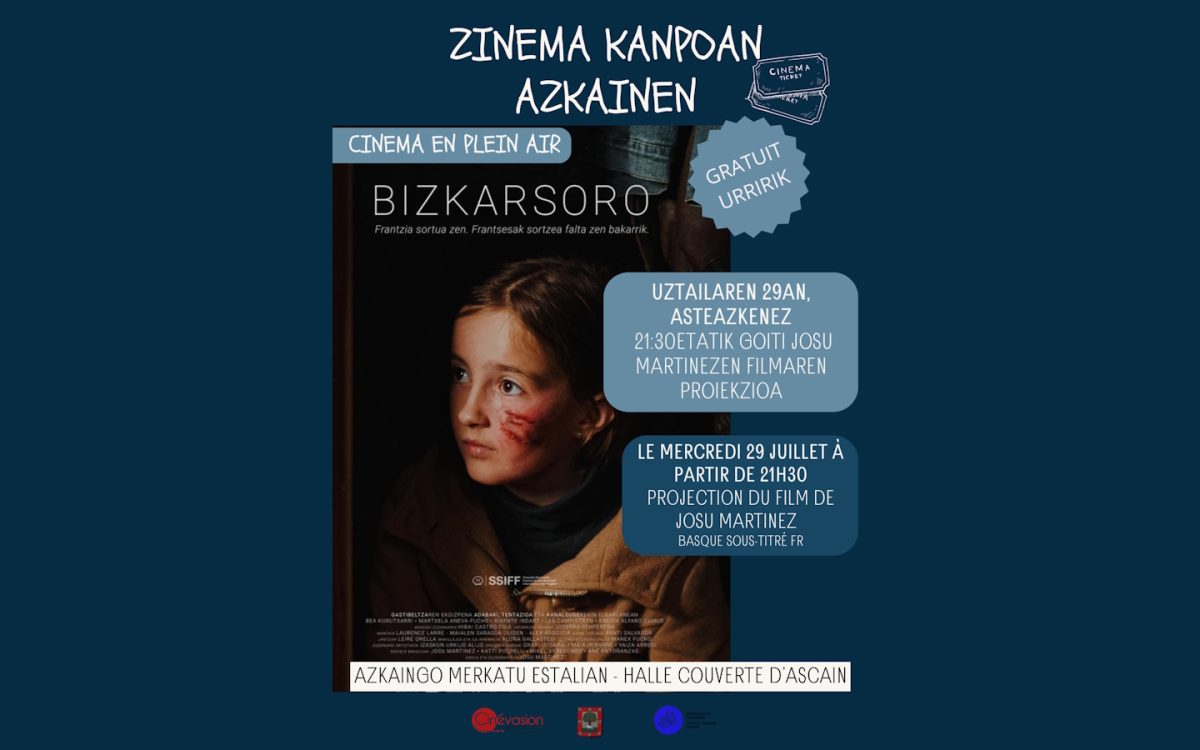 Cinéma en plein air : Bizkarsoro (basque, sous-titré français)