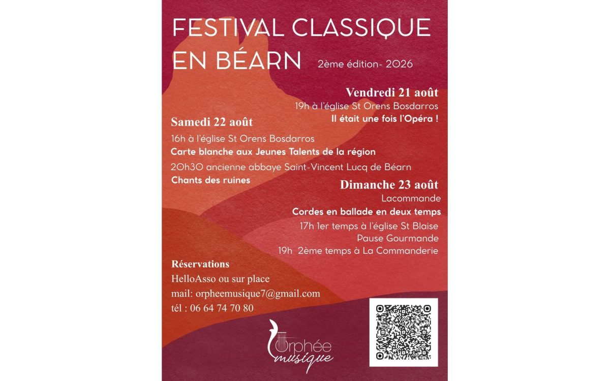 Festival classique en Béarn : Carte blanche aux jeunes talents de la région
