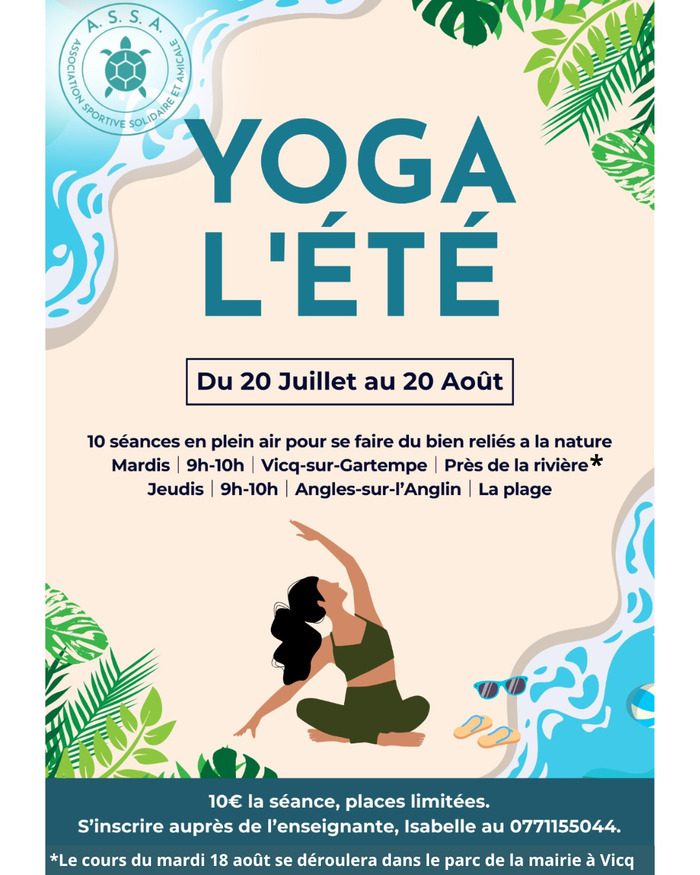 Yoga au bord de l'eau