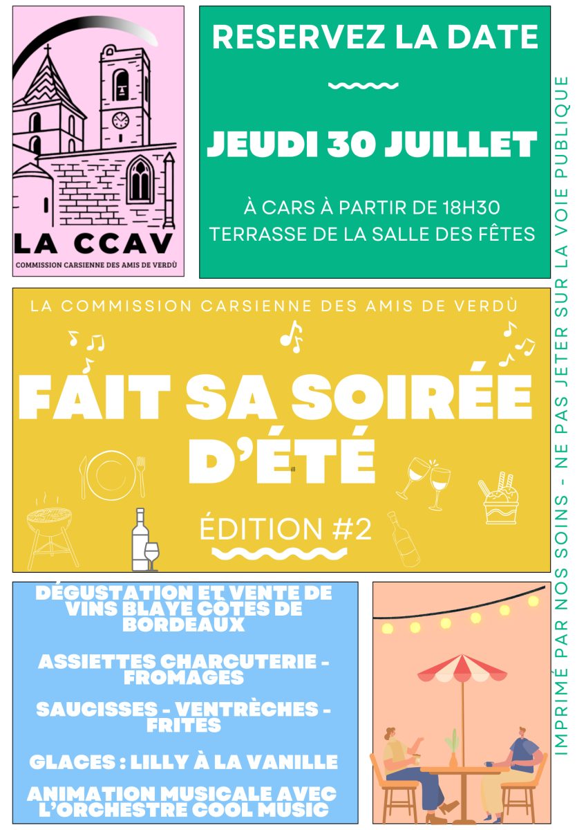 La CCAV fait sa soirée d'été