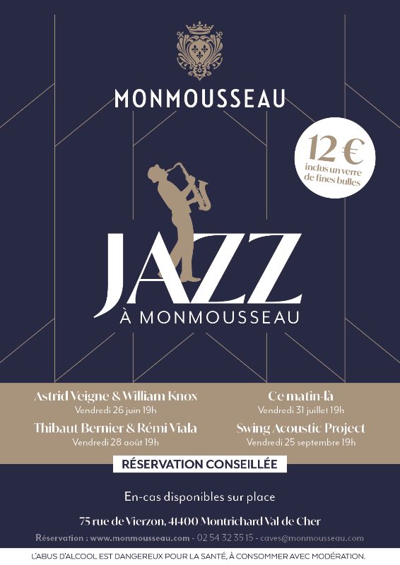 Jazz aux Caves Monmousseau à Montrichard