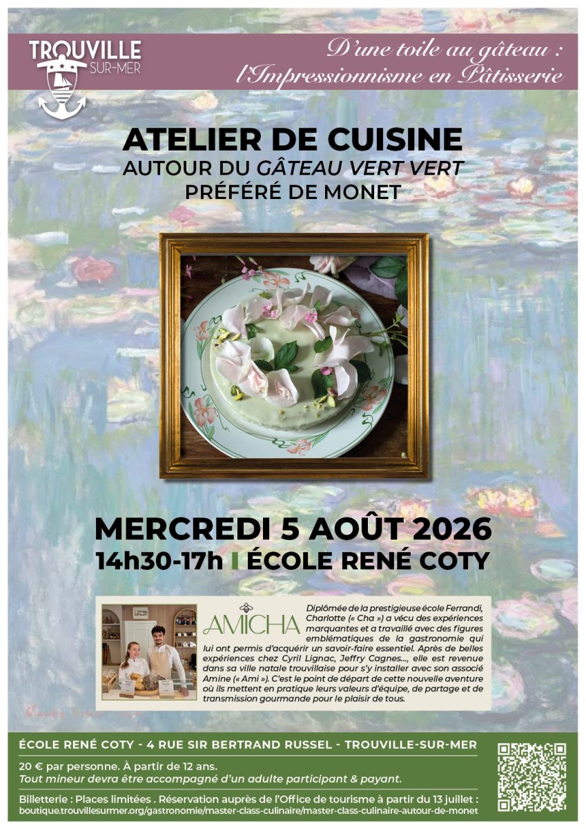 L'impressionnisme à croquer — Master Class et atelier culinaire autour du gâteau Vert-Vert de Monet