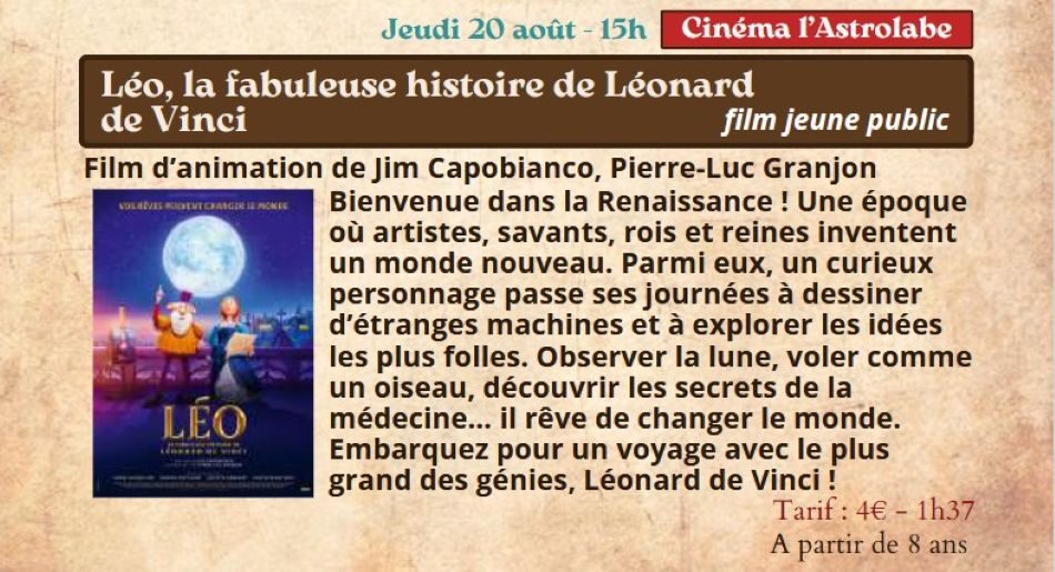 Festival Re-naissance à Figeac : la fabuleuse histoire de Léonard de Vinci