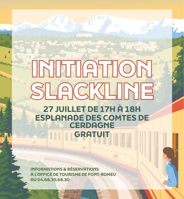 INITIATION SLACKLINE - LUNDI 27 JUILLET