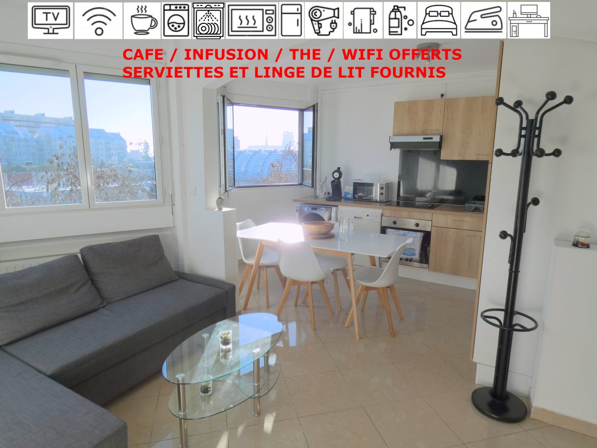 Appartement T2 face à la gare SNCF Orléans