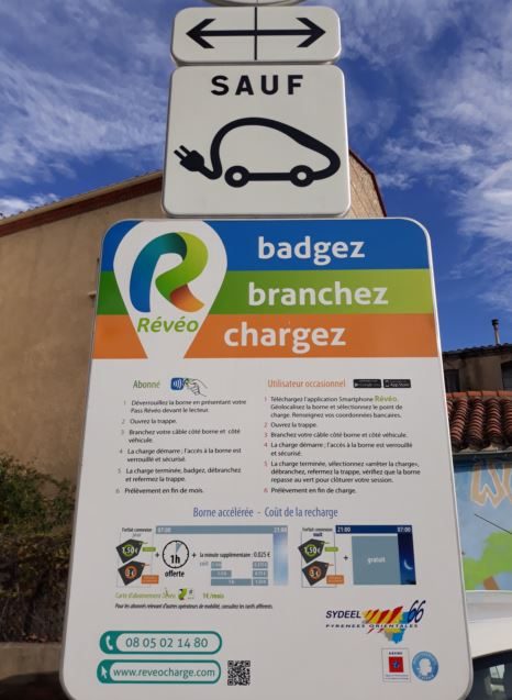 BORNE DE RECHARGE VEHICULE ELECTRIQUE - LE BOULOU