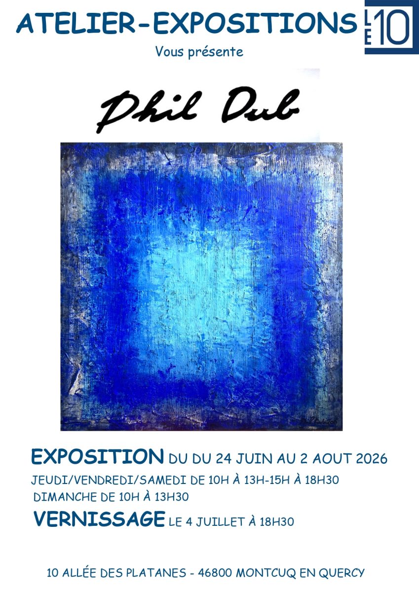 Exposition et vernissage de l'artiste Phil Dub