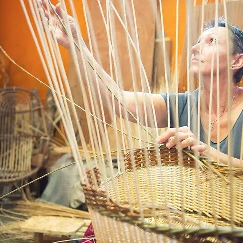 Christine Faillet, artisan vannière