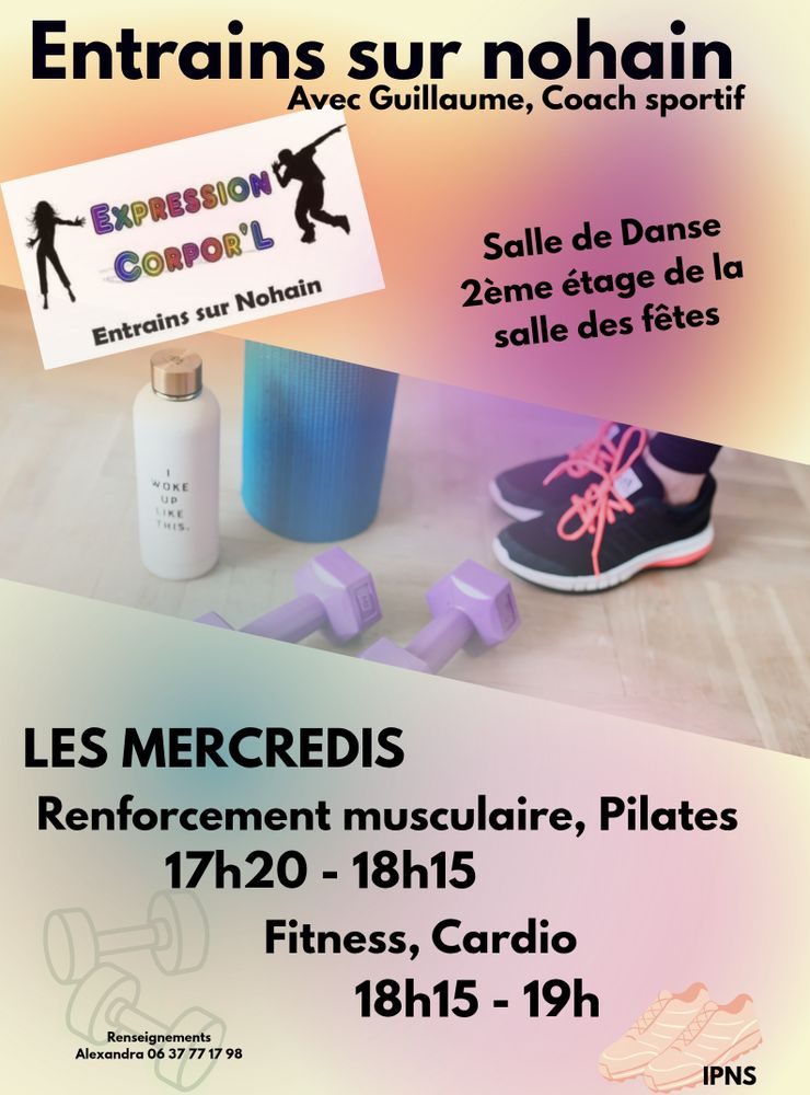 Renforcement musculaire, pilates, fitness
