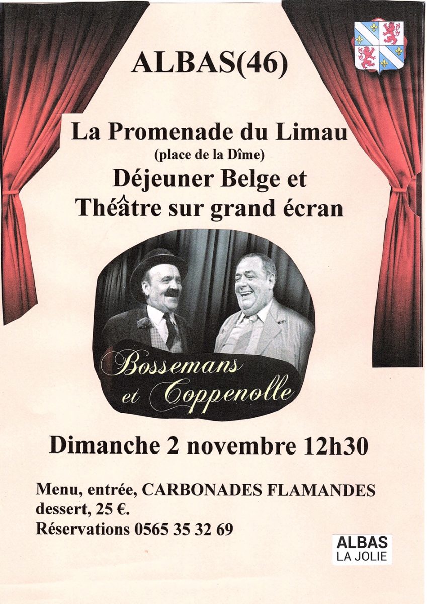 Déjeuner belge et théâtre sur grand écran