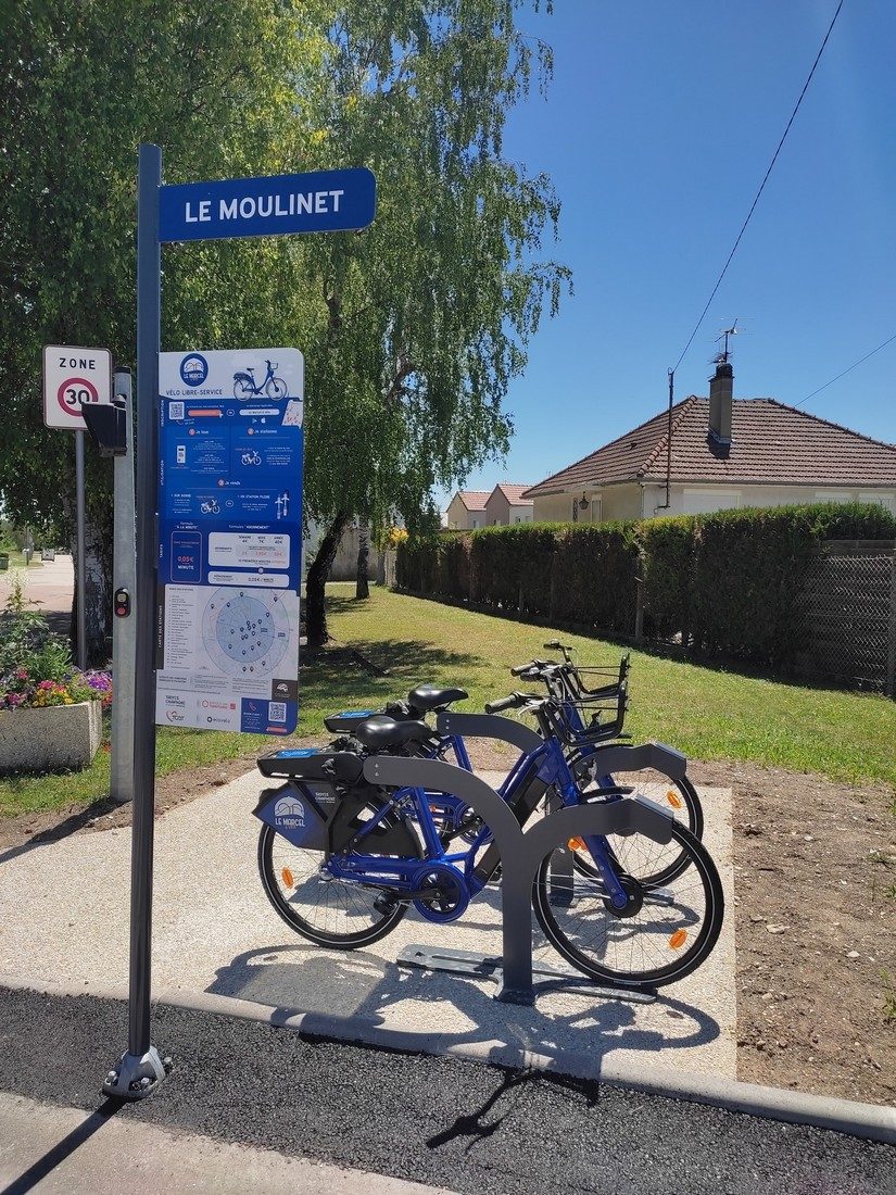 Le Marcel à vélo : le vélo libre-service à assistance électrique - Station Le Moulinet