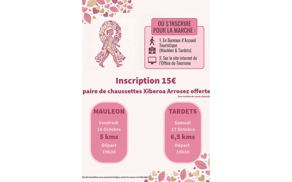 Octobre rose : marche au profit de la lutte contre le cancer du sein