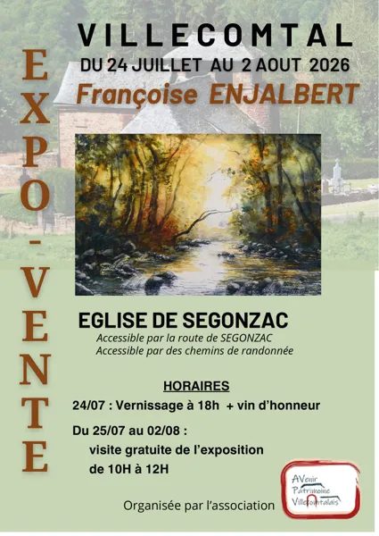 Exposition - Les tableaux sur l'Aubrac de Françoise Enjalbert