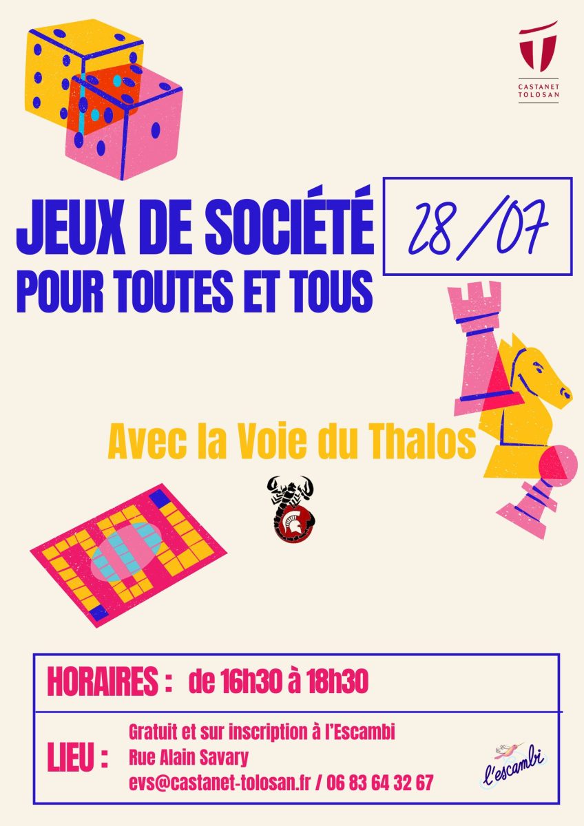 JEUX DE SOCIÉTÉ POUR TOUTES ET TOUS