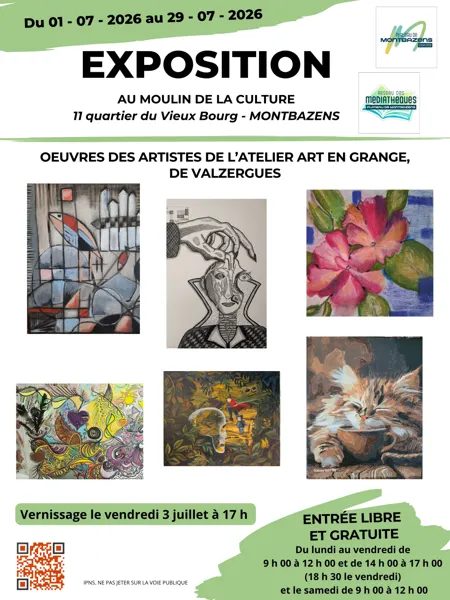 Exposition au moulin de la culture