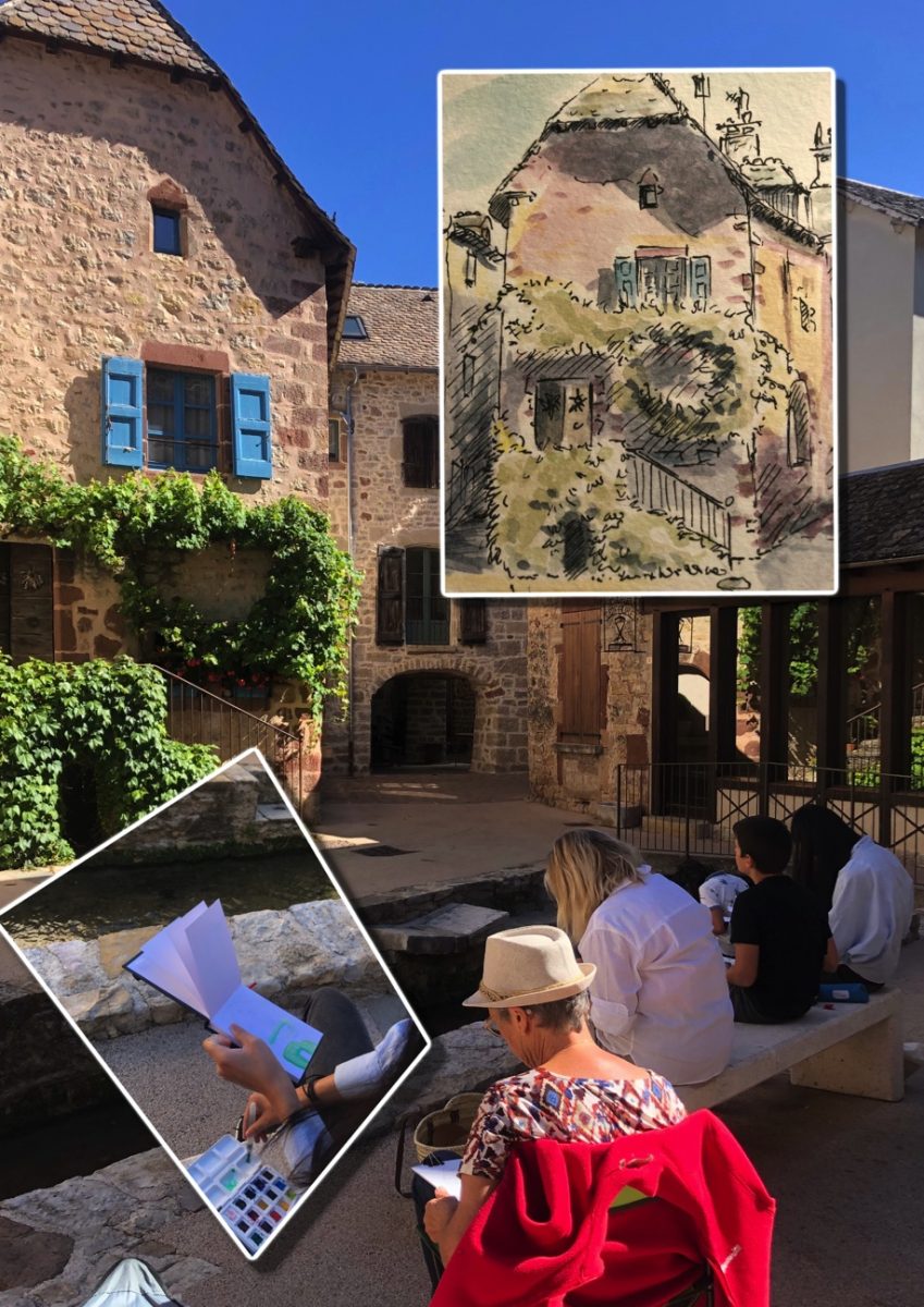 ATELIER CARNET DE VOYAGE : CROQUIS/AQUARELLE