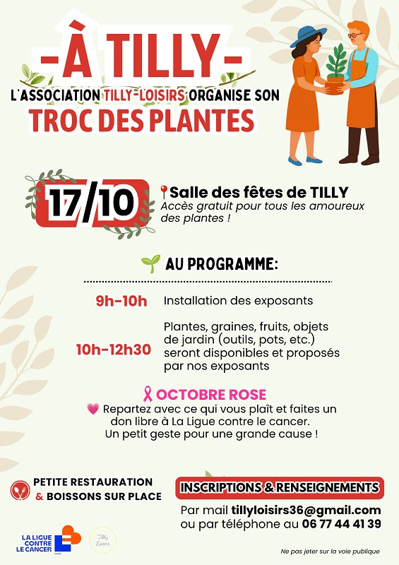 Troc des plantes et octobre rose