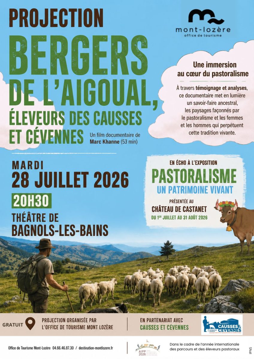 PROJECTION DU FILM : BERGERS DE L'AIGOUAL, ÉLEVEURS DES CAUSSES ET CÉVENNES