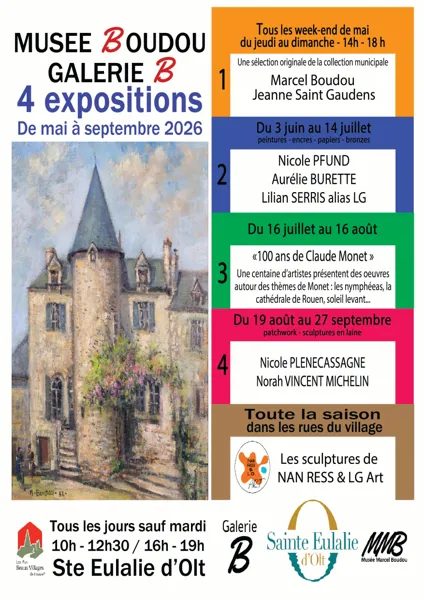 Exposition au Musée Marcel Boudou du 16 juillet au 16 août