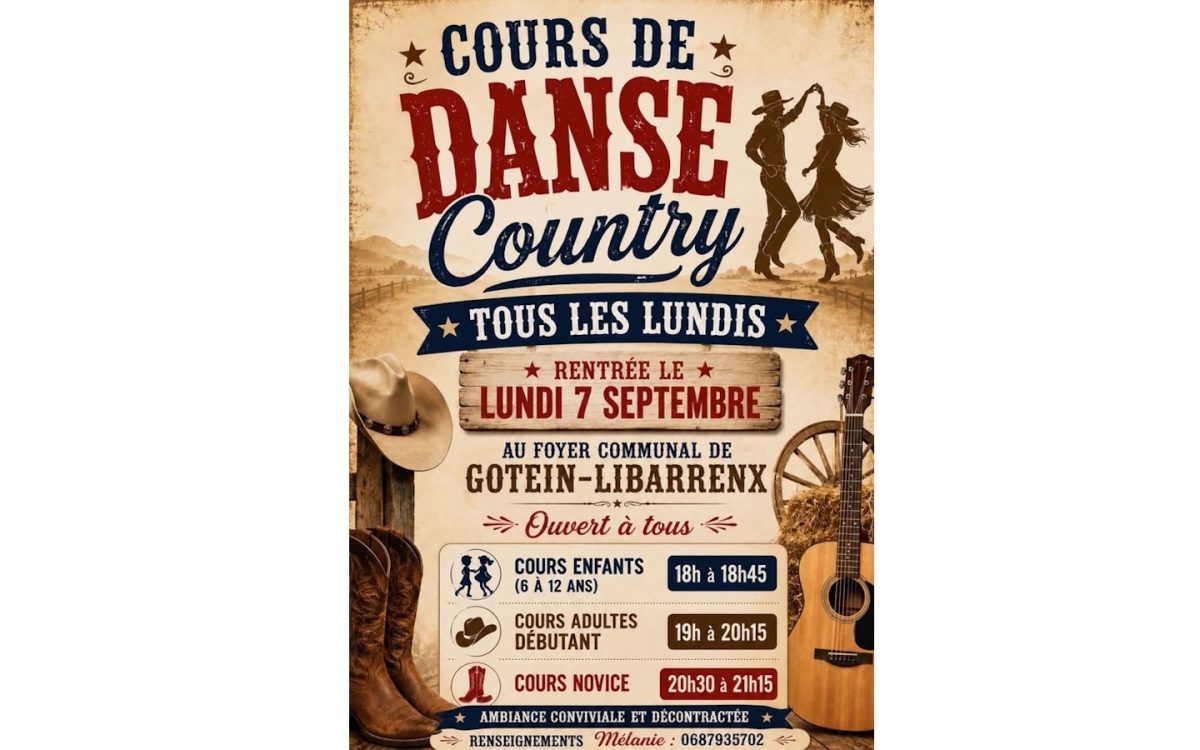 Cours de danse country