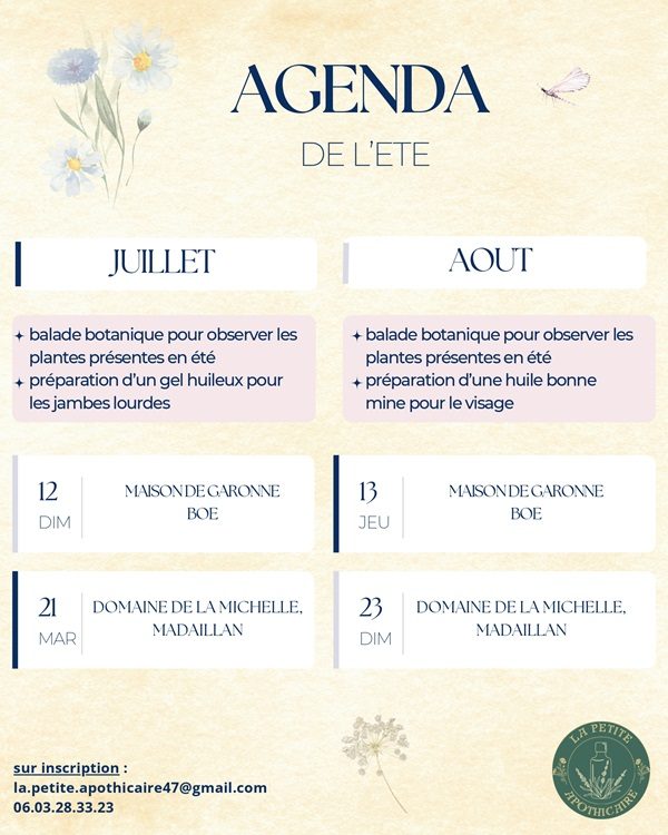 Atelier d'herboristerie et botanique