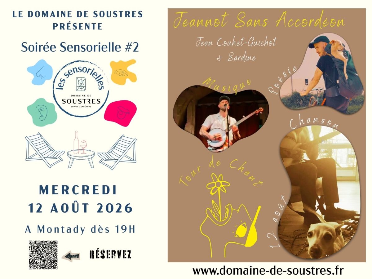 SOIREE SENSORIELLE 12/08/26-JEANNOT SANS ACCORDEON