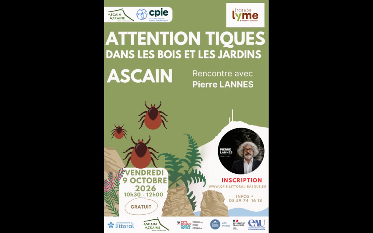 Rencontre : Les tiques, dans les bois comme au jardin, un danger réel pour notre santé.