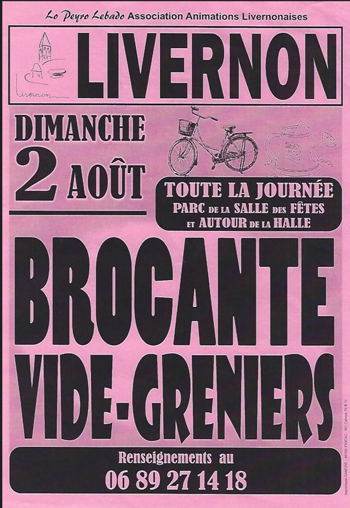 Brocante et vide-greniers à Livernon