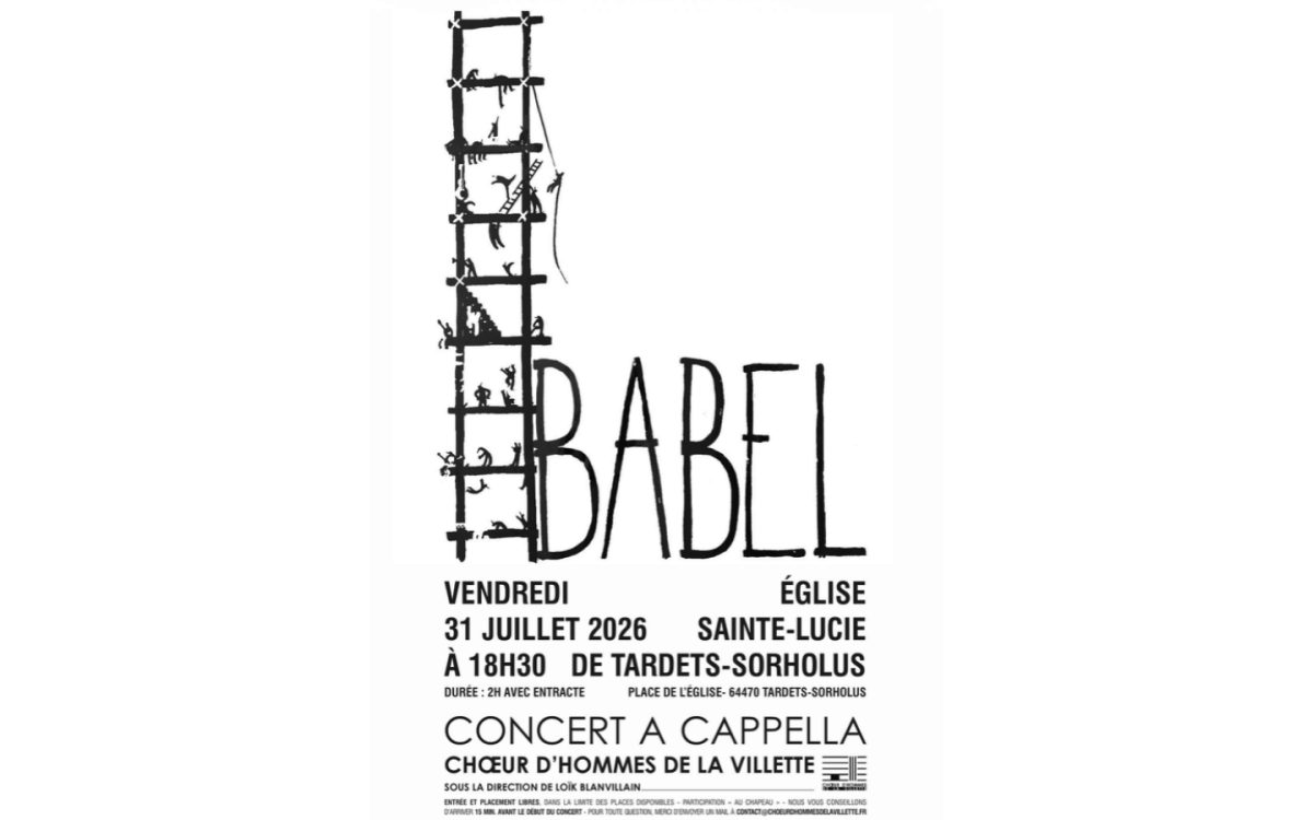 Concert choeur d'hommes "Babel"